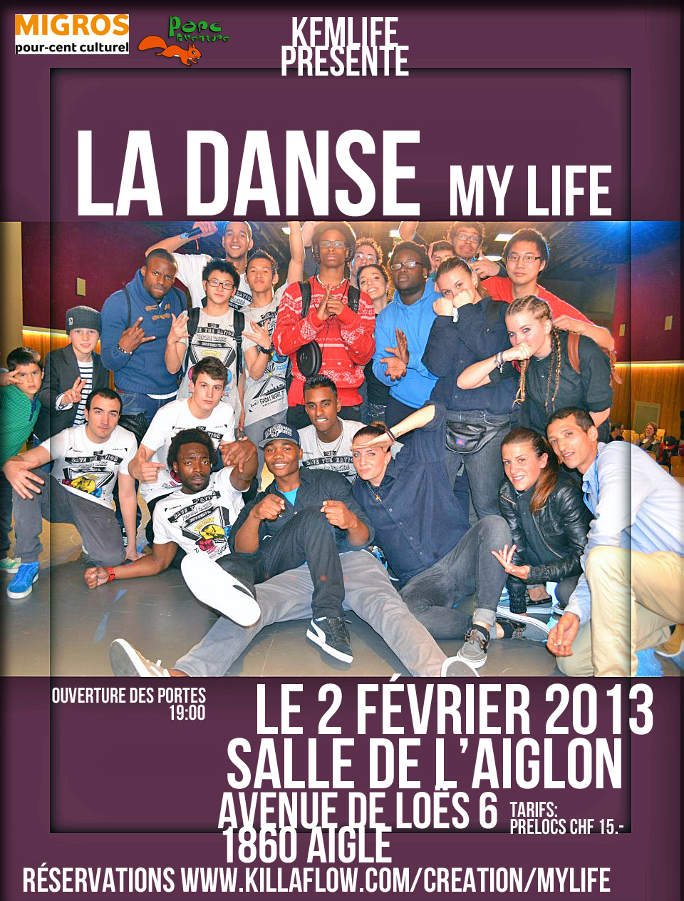 Teaser KFMLIFE Spectacle La danse « My Life » le 2 Février 2013 à Aigle