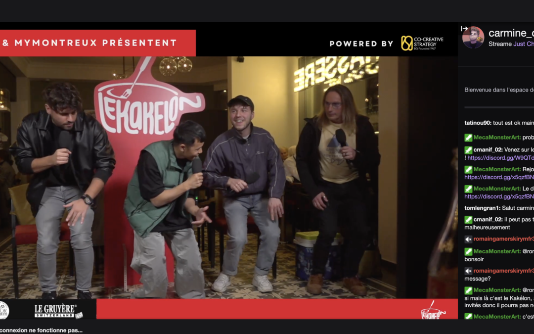 Yu-Seng en live sur la chaîne de Carmine Off
