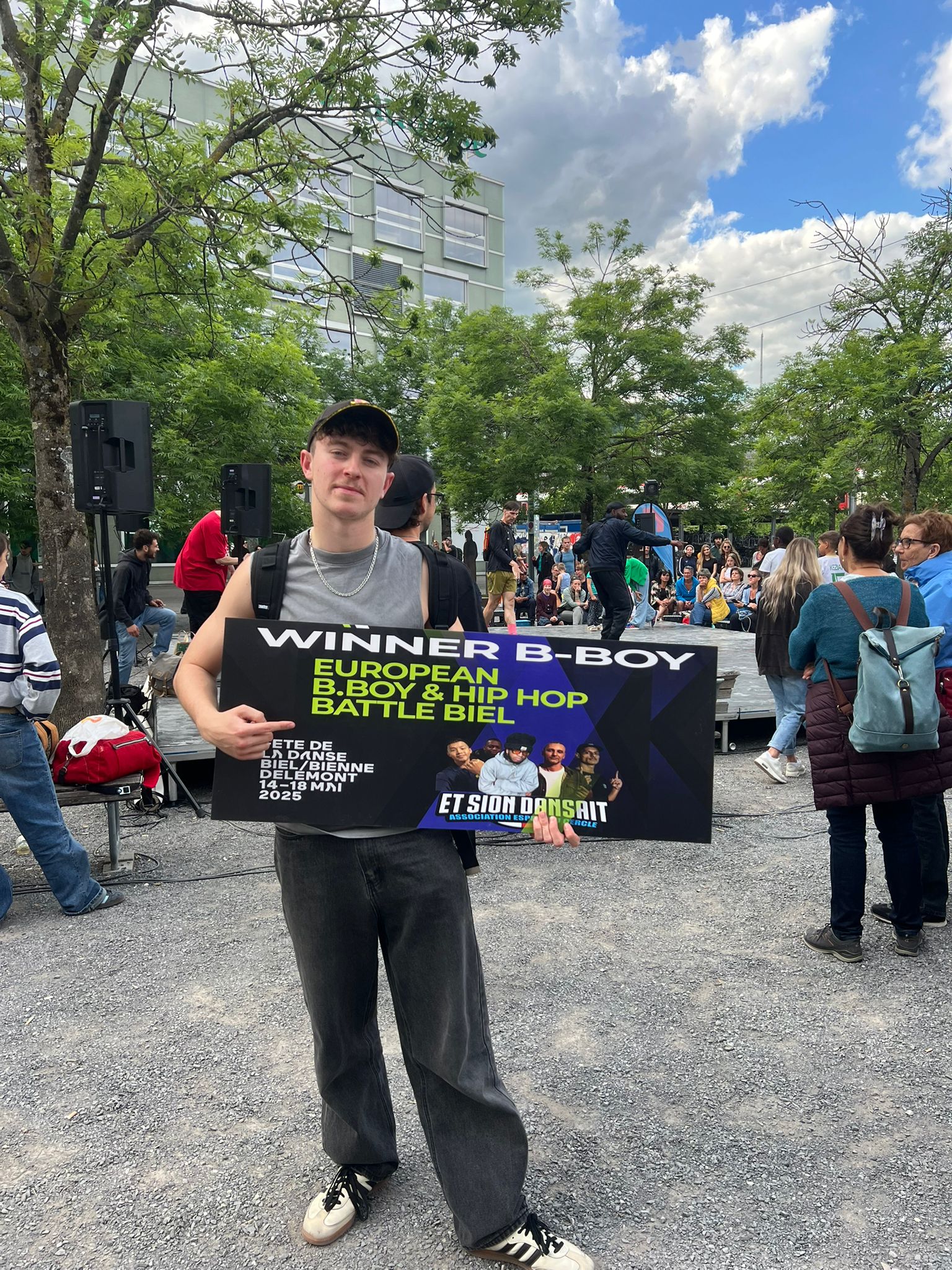 Bboy Romain remporte le 71e titre pour le KFM Crew à Bienne !
